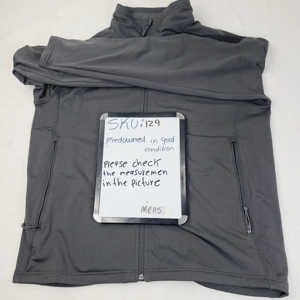 The North Face Men's Gray Long Sleeve Mock Neck Windrunner Fleece Jacket Size XL